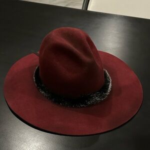 Kemp Sabe red/burgundy beaver hat